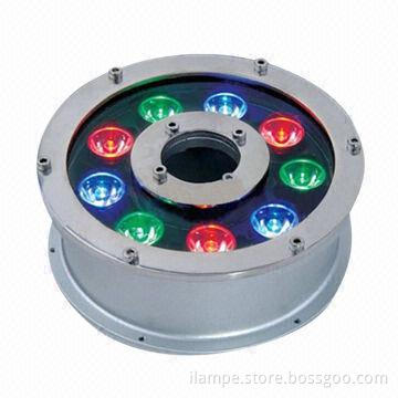 9W RGB LED underwater light for Fountain and Swimming Pool